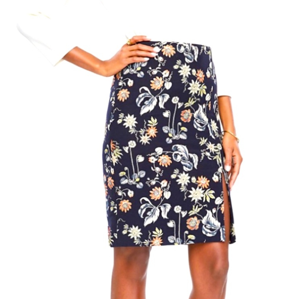 Ann Taylor Embroidered Pencil Skirt